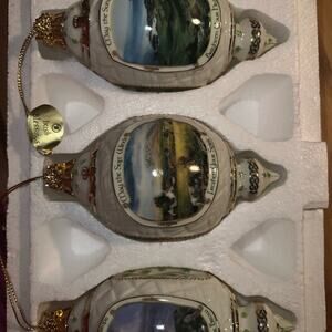 Bradford Editions Irish Blessings Heirloom Porcelain Ornaments Christmas Classic